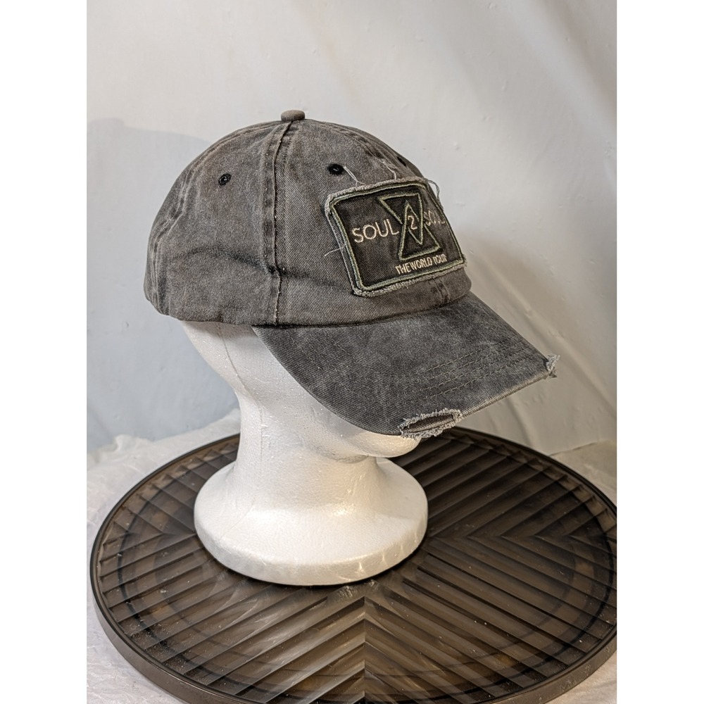 Tim McGraw Faith Hill Soul 2 Soul World Tour Hat Distressed Gray Concert Cap - Picture 2 of 8